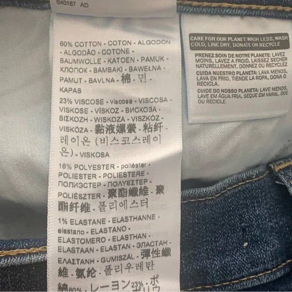 LEVI’S Classic Bootcut Jeans Stretch Mid-Rise Blue Denim Size 34 - Picture 15 of 16